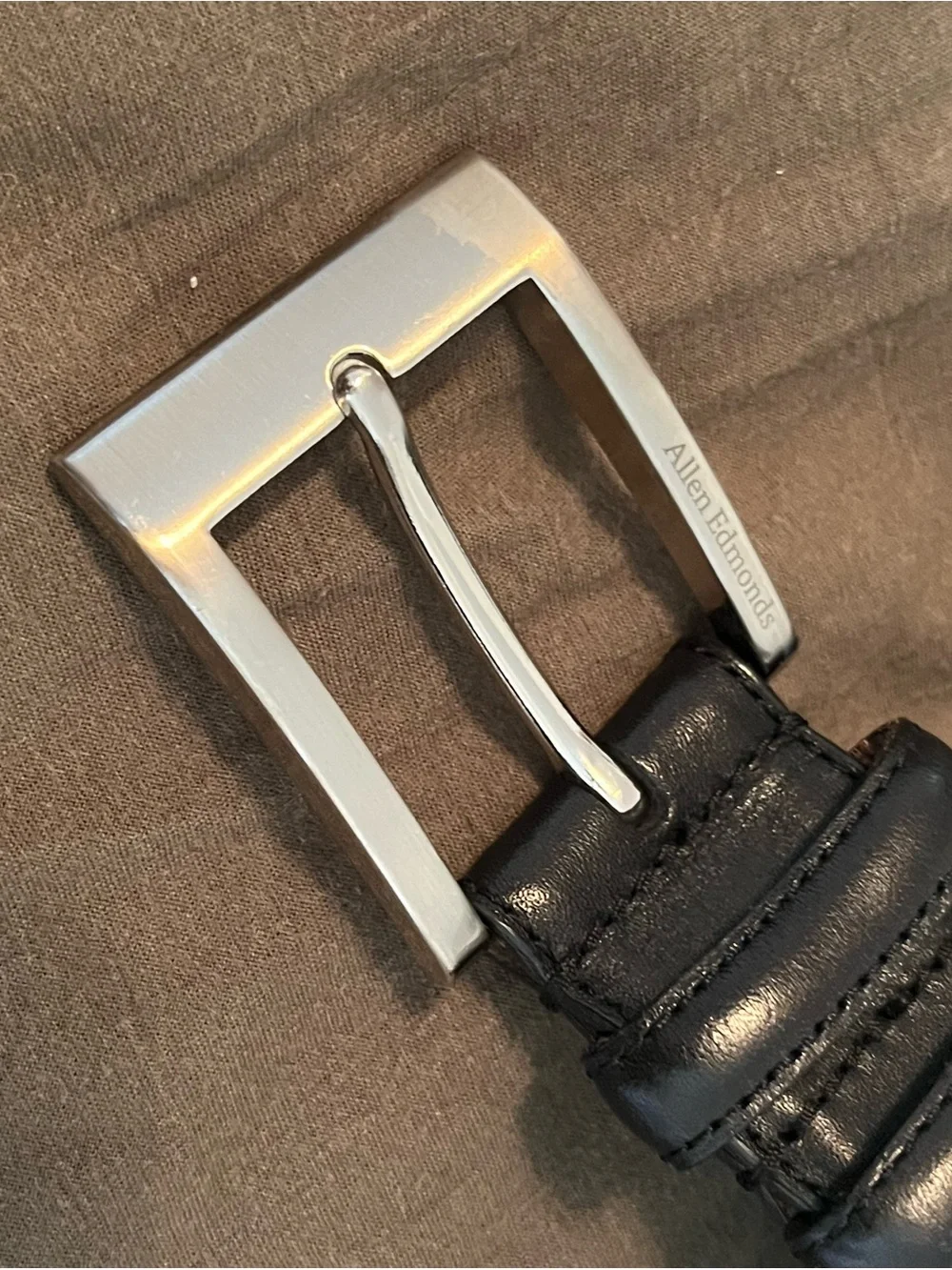 Allen Edmonds black Leather Belt